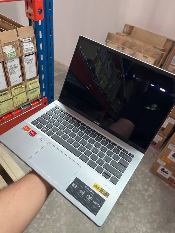 Acer Swift Go 14, stock code FS39, in our store room